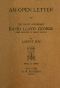 [Gutenberg 39874] • An Open Letter to the Right Honorable David Lloyd George / Prime Minister of Great Britain